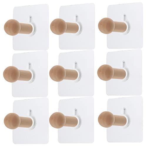Gadpiparty 10 Stück Teiliges Selbstklebende Holz Haken Praktische Spurlose Wandhaken für Kleidung Taschen und Hüte für Einfache Installation ohne Bohren Gadpiparty 10 Stück Teiliges Selbstklebende Holz Haken Praktische Spurlose Wandhaken für Kleidung Taschen und Hüte für Einfache Installation ohne Bohren von Gadpiparty