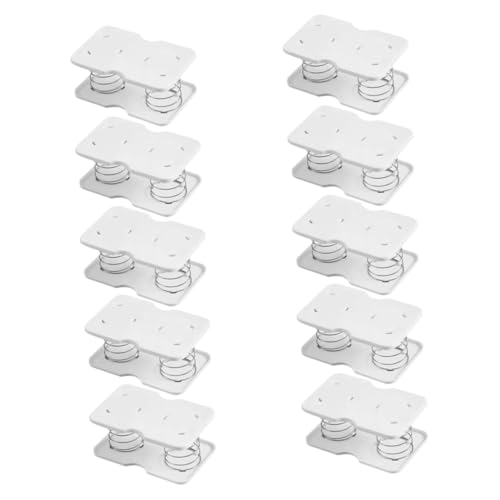 Gadpiparty 10 Stück Teiliges Tissue Box Cover Set mit Eingebautem Federhalter Automatischer Hubmechanismus Verstellbarer Federhalter für Wohnzimmer Badezimmer und Esstisch Langlebiger von Gadpiparty