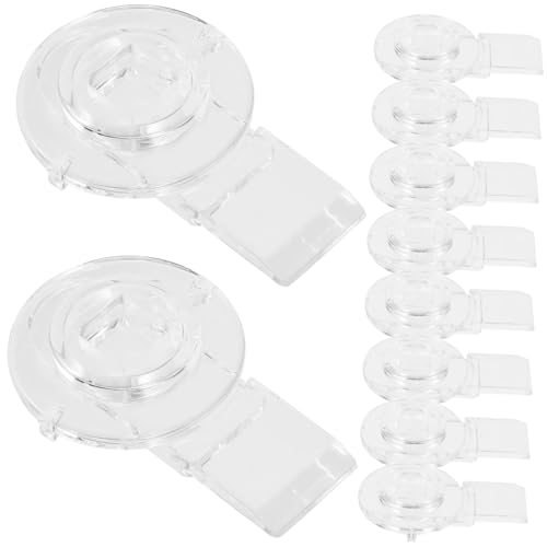 Gadpiparty 10 Stück Teiliges Transparentes Türschloss Pet Door Lock mit Haspelriegel Langlebig und Verschleißfest Geeignet für Schränke Schmuckkästen und Kleine Haustiertüren von Gadpiparty