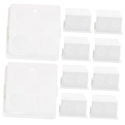 Gadpiparty 10 Stück Teiliges Unterputz Verteilerdose aus Robustem PVC Verdeckte Wandmontage Kabelanschlussbox für Strom und Niederspannung Einfache Installation Geeignet für Zufällige Farbe Gadpiparty 10 Stück Teiliges Unterputz Verteilerdose aus Robustem PVC Verdeckte Wandmontage Kabelanschlussbox für Strom und Niederspannung Einfache Installation Geeignet für Zufällige Farbe von Gadpiparty