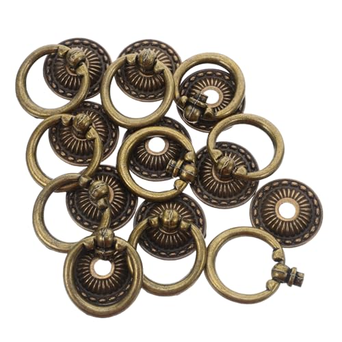 Gadpiparty 10 Stück Teiliges Vintage Kupfer Schubladengriffe Einzelloch Ringgriffe für Möbel Kommode Küchenschrank Retro Dekorative Zierknöpfe für Wohn Schlafzimmer Gadpiparty 10 Stück Teiliges Vintage Kupfer Schubladengriffe Einzelloch Ringgriffe für Möbel Kommode Küchenschrank Retro Dekorative Zierknöpfe für Wohn Schlafzimmer von Gadpiparty