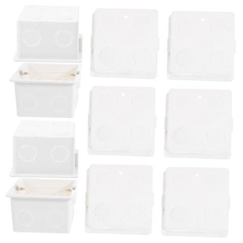 Gadpiparty 10 Stück Wandanschlussdose aus Robustem PVC Unterputz Verteilerkasten für Steckdosen und Schalter Einfache Montage Langlebige Aufputz Verteilerdose für Haus und Zufällige Farbe von Gadpiparty
