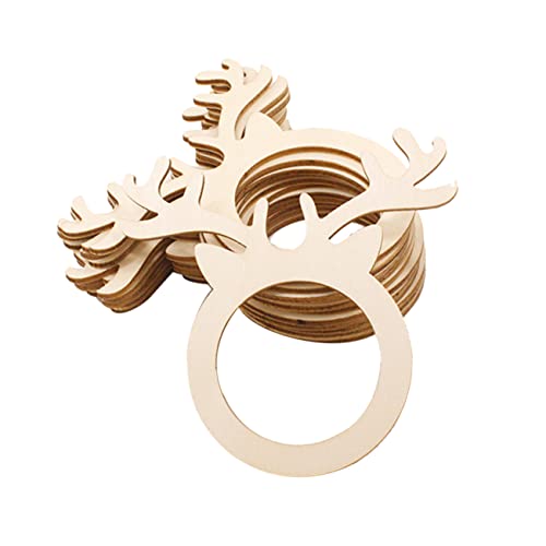 Gadpiparty 10 Stück Holz Serviettenringe Mit Rentier Geweih Design Langlebig Für Party Und Bankett Dekoration Serviettenhalter Aus Holz Gadpiparty 10 Stück Holz Serviettenringe Mit Rentier Geweih Design Langlebig Für Party Und Bankett Dekoration Serviettenhalter Aus Holz von Gadpiparty
