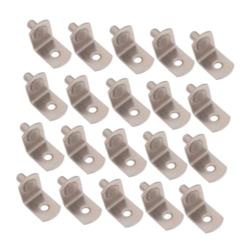 Gadpiparty 100 Stück Glasregalhalterung Pegs Unsichtbare Schwere Tragkraft Regalträger für Schrank Kleiderschrank Bücherregal Einfache DIY Montage Stabile Halterungen für Glas Holzregale von Gadpiparty