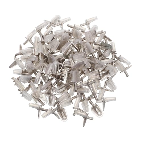Gadpiparty 100 Stück Klare Kunststoff Regalstütz-pins Eingelassene Verbindungselemente für Möbel Küchenregale Bücherregale Robuste Kabinett Regalhalterungen von Gadpiparty