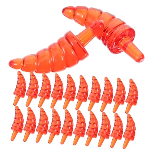 Gadpiparty 100 Stück Kreative Pack Schneemann Nasen Kunststoff Halbtransparente Orangefarbene Karottennasen für DIY Weihnachtsdeko und Schneemann Basteln Langlebig und Witzig von Gadpiparty