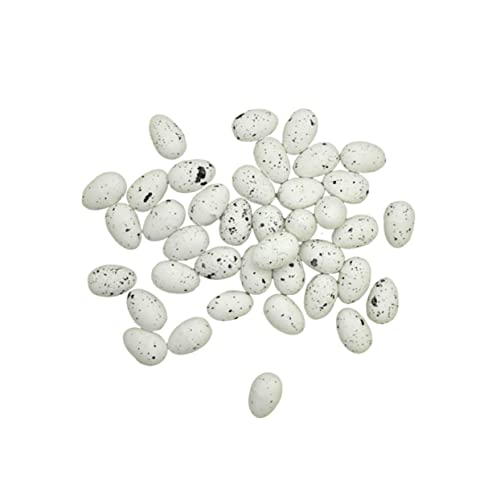 Gadpiparty 100 Stück Künstliche Taubeneier Weiße Fake Eier für DIY Bastelprojekte Realistische Dekoration für Taubenzüchter und Home Display von Gadpiparty