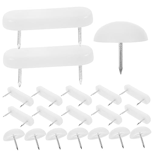 Gadpiparty 100 Stück Stuhlbein Bodenschutz Pads Kunststoffgleiter zum Aufnageln für Hartholzböden und Teppiche rutschfest Langlebige Nägel für Möbel und Tische von Gadpiparty