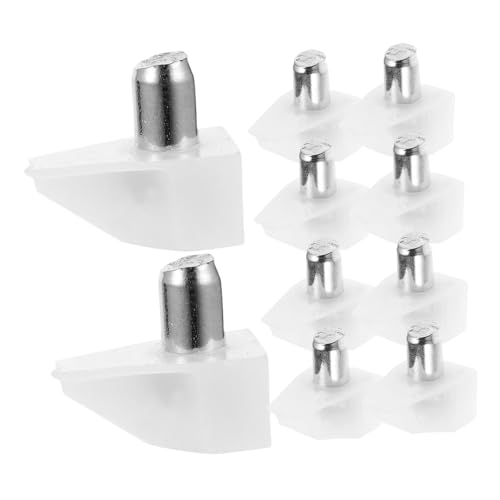 Gadpiparty 100 Stück Regalbodenträger aus Abs und Zinklegierung Stabile Einlegebodenhalter für Schränke Kleiderschränke und Glasregale Einfache Montage Regalstützen für Möbel von Gadpiparty
