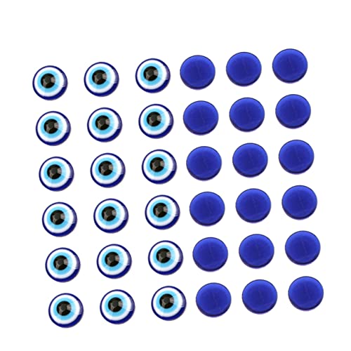 Gadpiparty 100 Stück Resin Blaue Augenperlen Flach Rückseite Kreative Evil Eye Bastelperlen Für Schmuckherstellung DIY Armbänder Halsketten Dekoration Gadpiparty 100 Stück Resin Blaue Augenperlen Flach Rückseite Kreative Evil Eye Bastelperlen Für Schmuckherstellung DIY Armbänder Halsketten Dekoration von Gadpiparty