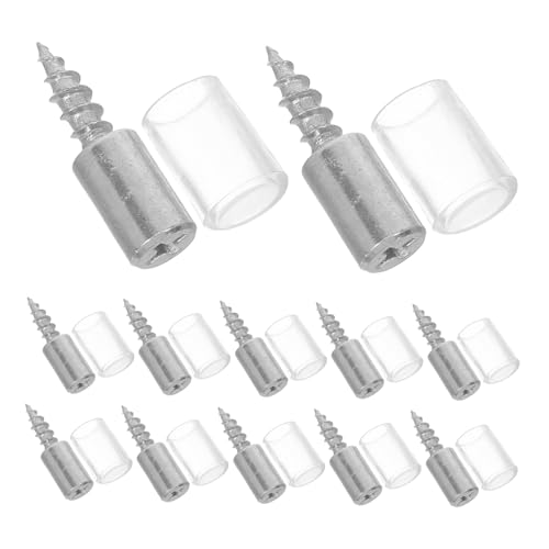 Gadpiparty 100 Stück Selbstschneidende Regalbodenträger mit Transparenten Kunststoffhülsen Vernickelte Regalstützstifte für Schrank Bücherregal und Küchenschränke Starke Tragkraft von Gadpiparty