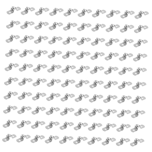 Gadpiparty 100 Stück Teiliges Edelstahl U sattelrohrschellen Rohrschellen mit Verstärktem Steg Stabile Rohrbefestigung für Wasser Gas Ölleitungen Vielseitig Einsetzbar in Industrie und von Gadpiparty