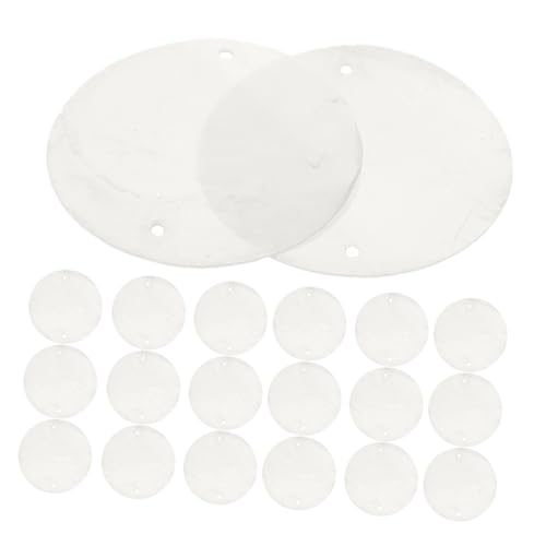 Gadpiparty 100stücke Runde Muschelscheiben Mit Doppelbohrung Für DIY-projekte Dekorative Accessoires Für Windspiele Vorhänge Und Kreative Handwerksarbeiten von Gadpiparty