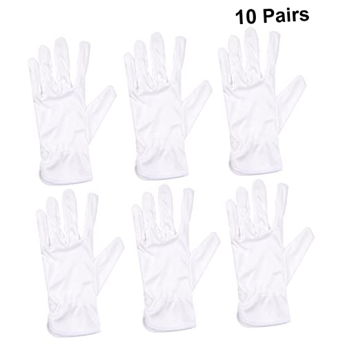 Gadpiparty 10Paar Mikrofasern Handschuhe Staubfreie Kosmetische Handschuhe für Handpflege Gartenarbeit Industrielle Arbeiten von Gadpiparty