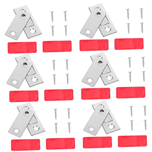 Gadpiparty 12 Sätze Magnetische Schranktürverschlüsse Starke Magnetische Latch für Küchenschränke Selbstklebend Installieren Teiliges Set von Gadpiparty