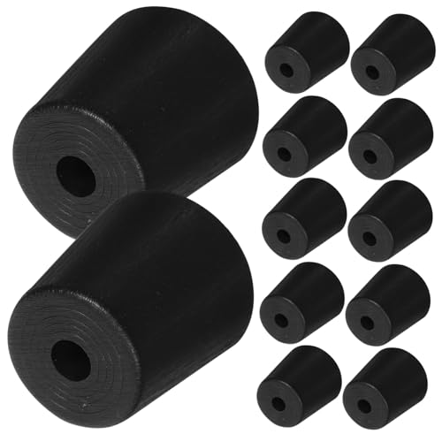 Gadpiparty 12 Sätze Teiliges Kunststoff Möbelbeine Rund mit Schrauben Geräuschreduzierend Stabile Ersatzfüße für Sofa Bett Kommode Tisch Kompatibel Einfache Montage von Gadpiparty