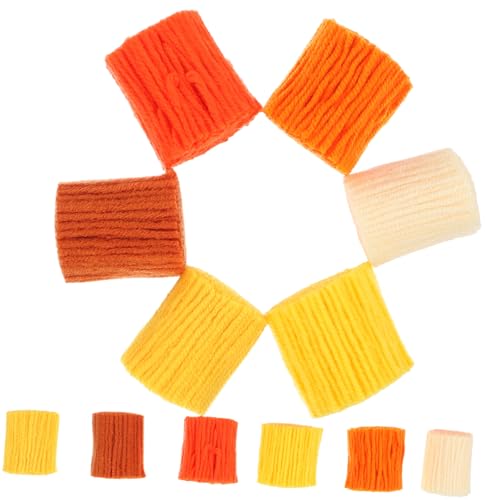 Gadpiparty 12 Stück Teiliges DIY Teppich Knüpfset Acrylgarn für Latch Hook Handwerk für Kissen Decken und Kreative Projekte Praktisch und Bequem der Anwendung von Gadpiparty