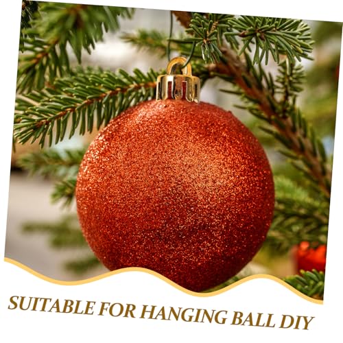 Gadpiparty 12 Stück Teiliges DIY Weihnachtskugel Aufhänger Kappen Goldene Runde Ornamenthüllen Leichte Stabile DIY Zubehör für Weihnachtsbaum und Dekoration Wiederverwendbar und Einfach von Gadpiparty
