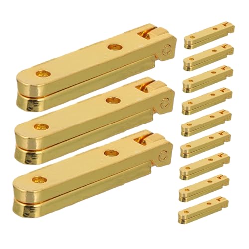 Gadpiparty 12 Stück Teiliges Kleine Zinklegierung Scharniere Retro Stil Eckscharnier für Schmuckkästen Möbel Basteln Holzboxen Ersatzbeschläge von Gadpiparty