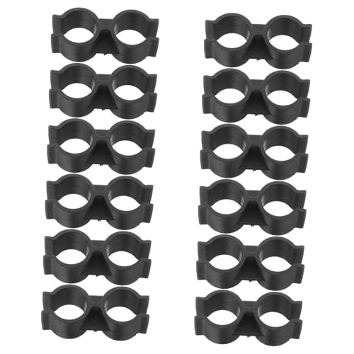 Gadpiparty 12 Stück Teiliges Kunststoff Doppelrohrschellen mit Doppeltem Anschluss zur Sicheren Verbindung von Regalstangen als Lager und Supermarktregalverbinder Stabil und Vielseitig von Gadpiparty