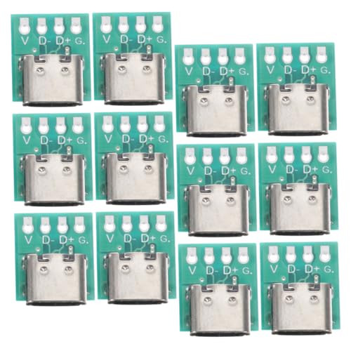Gadpiparty 12 Stück USB C Auf USB C Adapter Board 31 Anschlüsse Steckdosen Kompatible Geräte PCB Konvertierung Für Datenkabel Gadpiparty 12 Stück USB C Auf USB C Adapter Board 31 Anschlüsse Steckdosen Kompatible Geräte PCB Konvertierung Für Datenkabel von Gadpiparty