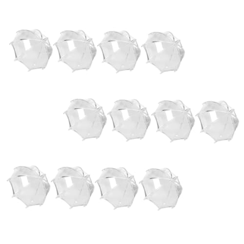 Gadpiparty 12 Stücke Candy Box Sonnenschirm Kleine Verpackung Formen Hochzeit Mini Geformt Für Damen Party Runde Banner Regenschirm Favor Weiß Kunststoff von Gadpiparty