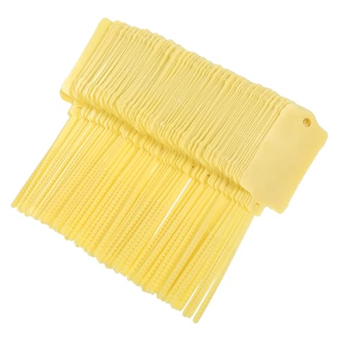 Gadpiparty 120 Stück Gelbe Wasserdichte Kabelbinder mit Beschreibbaren Etiketten Selbstsichernde Markierungsanhänger für Kabelmanagement Robuste Beschriftungsschlaufen für Außen Innenbereich Gadpiparty 120 Stück Gelbe Wasserdichte Kabelbinder mit Beschreibbaren Etiketten Selbstsichernde Markierungsanhänger für Kabelmanagement Robuste Beschriftungsschlaufen für Außen Innenbereich von Gadpiparty