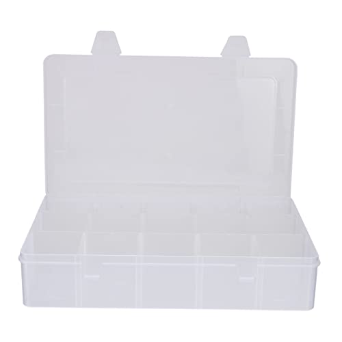 Gadpiparty 15gitter Kiste Mit Deckel Aus Kunststoff Schmuckbox Mit Vertikal Verschiebbaren Gitterfächern Organizer Zum Aufbewahren Von Ohrringen Halsketten Ringen Und Kleinen Gegenständen von Gadpiparty
