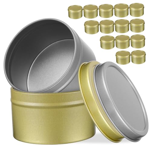 Gadpiparty 16 Stück Teiliges Kerzenglas Robustem Weißblech mit Schraubdeckel Kleine Metalldosen für Kerzenherstellung Vielseitig Einsetzbar für Kerzen Kosmetik Süßigkeiten Tragbar und Leicht Gadpiparty 16 Stück Teiliges Kerzenglas Robustem Weißblech mit Schraubdeckel Kleine Metalldosen für Kerzenherstellung Vielseitig Einsetzbar für Kerzen Kosmetik Süßigkeiten Tragbar und Leicht von Gadpiparty