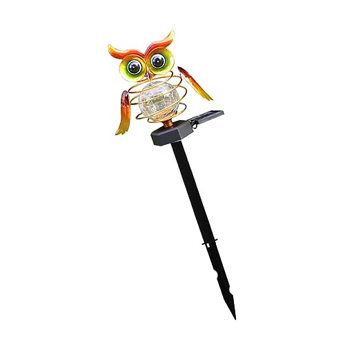 Gadpiparty 1Stk Solar-Rasenlicht Terrasse Lichter Zaun solar gartenbeleuchtung gartenlampe solar solarleuchten für außen eule rasenlicht Solarenergie-Rasenlichtdekor Glas rot von Gadpiparty
