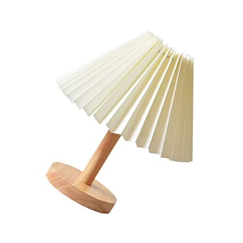 Gadpiparty 1Stück Nachttischlampe im Retro Massivem mit Beigem Lampenschirm Dimmbar für Schlafzimmer und Wohnräume eine Entspannte und Passt zu Jedem von Gadpiparty