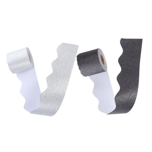 Gadpiparty 2 Rollen Glitzernde Stilvolle Schwarze Tafelbordüre mit Gewelltem Je Selbstklebend Robuste Papierdeko für Klassenzimmer und Büro Einfache Anbringung Langlebig Vielseitig Einsetzbar Gadpiparty 2 Rollen Glitzernde Stilvolle Schwarze Tafelbordüre mit Gewelltem Je Selbstklebend Robuste Papierdeko für Klassenzimmer und Büro Einfache Anbringung Langlebig Vielseitig Einsetzbar von Gadpiparty