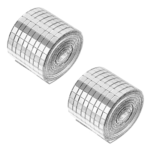 Gadpiparty 2 Rollen Wandaufkleber Spiegel 3d Fliesenaufkleber Wände Mosaik Fliesen selbstklebend Klebstoff für DIY -Dekoration Mini quadratisches Glas Wanddeko selber machen Glasfaser Silber Gadpiparty 2 Rollen Wandaufkleber Spiegel 3d Fliesenaufkleber Wände Mosaik Fliesen selbstklebend Klebstoff für DIY -Dekoration Mini quadratisches Glas Wanddeko selber machen Glasfaser Silber von Gadpiparty
