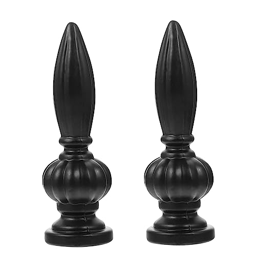 Gadpiparty 2 STÜCK Lampenschirm Dekoration Schwarze Aluminium Finial für Stehlampe und Tischlampe Passend für Innengewinde Elegantes Design für Stilvolle Wohnräume Gadpiparty 2 STÜCK Lampenschirm Dekoration Schwarze Aluminium Finial für Stehlampe und Tischlampe Passend für Innengewinde Elegantes Design für Stilvolle Wohnräume von Gadpiparty
