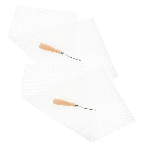 Gadpiparty 2 Sätze DIY Knüpfteppich Latch Hook Mesh mit Holzgriffen Material für Teppichgestaltung Teppich Selber Machen für Handarbeiten und Kreative Projekte Gadpiparty 2 Sätze DIY Knüpfteppich Latch Hook Mesh mit Holzgriffen Material für Teppichgestaltung Teppich Selber Machen für Handarbeiten und Kreative Projekte von Gadpiparty