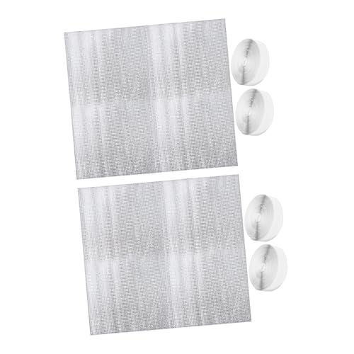 Gadpiparty 2 Sätze Dämmung Dachboden Abdeckung Aluminium Vent Abdeckungen Winter Isolierung Luftstrom Erhalt Robust Wetterfest Silber von Gadpiparty