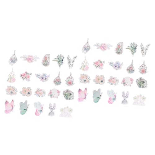Gadpiparty 2 Sätze Diy Scrapbook Sticker Papieraufkleber Für Fotoalben Und Tagebücher Zufällige Designs Dekoration Für Scrapbooking Und Bastelprojekte 60 Stück * 2 von Gadpiparty