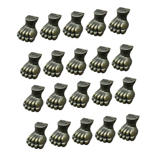 Gadpiparty 2 Sätze Fuß Aus Holzkiste Hängeschrank-Organizer Möbel Eckschutz Runde Möbelbeine Schuhregal Boden Matte Für Gaming-Stuhl Bettbeine Hängend Teppiche Zinklegierung 10 Stück * 2 von Gadpiparty