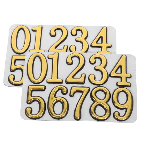 Gadpiparty 2 Sätze Goldene Hausnummern Aufkleber Selbstklebend für Außen Tür Briefkasten Leicht Anzubringen Vielseitig Einsetzbar Sichtbar Gadpiparty 2 Sätze Goldene Hausnummern Aufkleber Selbstklebend für Außen Tür Briefkasten Leicht Anzubringen Vielseitig Einsetzbar Sichtbar von Gadpiparty