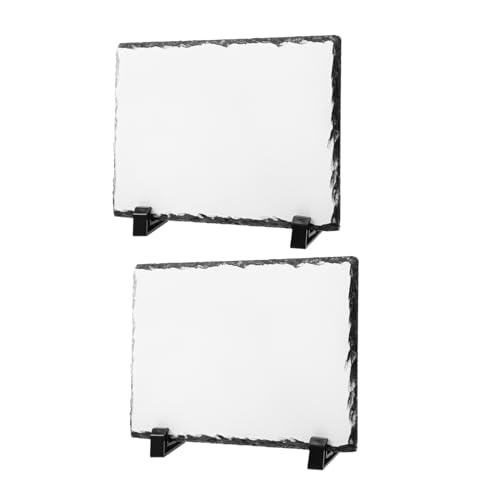 Gadpiparty 2 Stück Rechteckige Schiefer Bilderrahmen für Sublimation Naturstein Fotorahmen Selbstgemacht Fotoplaketten für Schreibtisch Dekoration Personalisierbar Rustikales Design Gadpiparty 2 Stück Rechteckige Schiefer Bilderrahmen für Sublimation Naturstein Fotorahmen Selbstgemacht Fotoplaketten für Schreibtisch Dekoration Personalisierbar Rustikales Design von Gadpiparty