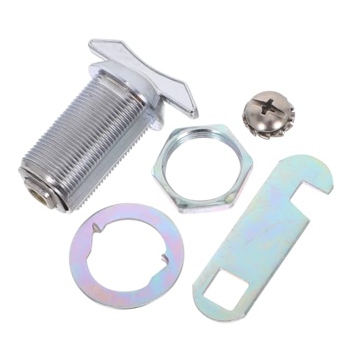 Gadpiparty 2 Sätze Schlüssellose Nockenschlösser für Schrank und Daumenbedienung Passend für Wohnmobil Werkzeugkasten Vitrine Kompakte Metallkonstruktion Minimalistisches Design von Gadpiparty