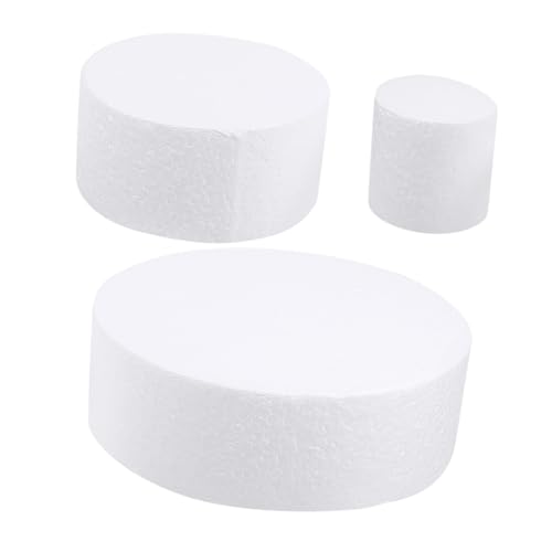 Gadpiparty 2 Sätze Teiliges Tortenmodell Styropor Für Fondant Dekoration Und Cake Design Übungen Leicht Und Einfach Zu Gestalten DIY Kuchenprojekte 3 Stück * 2 von Gadpiparty