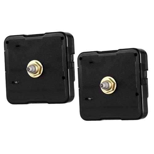 Gadpiparty 2 Stück DIY Quartz Uhrwerk Mechanismus für Wanduhr Ersatzteile Non Ticking Uhrbewegung für Bastelprojekte Hohe Zuverlässigkeit und Elegantes Design von Gadpiparty