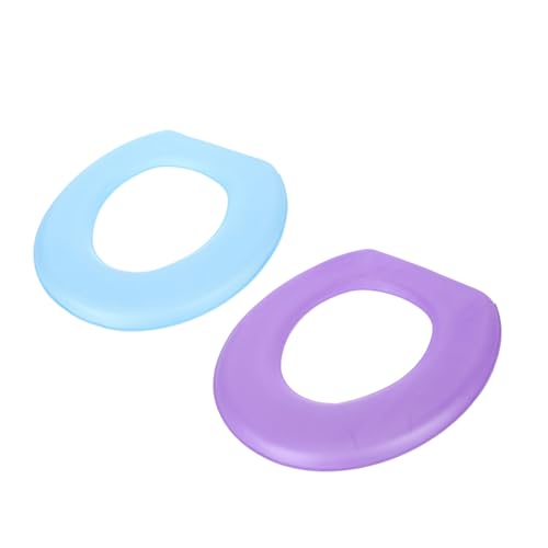 Gadpiparty 2 Stück EVA Toilettensitzkissen Gepolstert Warm Selbstklebend Waschbar Weiches Badezimmer Wc sitzbezug Pads in Lila und Blau Geeignet für Haushalts toilettensitze Gadpiparty 2 Stück EVA Toilettensitzkissen Gepolstert Warm Selbstklebend Waschbar Weiches Badezimmer Wc sitzbezug Pads in Lila und Blau Geeignet für Haushalts toilettensitze von Gadpiparty
