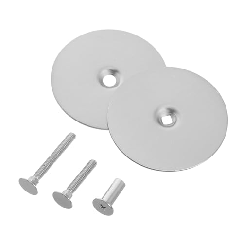 Gadpiparty 2 Stück Edelstahl Türloch abdeckplatten Rund Deadbolt Lochblende Schlüssellochabdeckung für Türgriffloch Sicherheitsverstärkung und Einfache Montage für Wohn Geschäftstüren von Gadpiparty