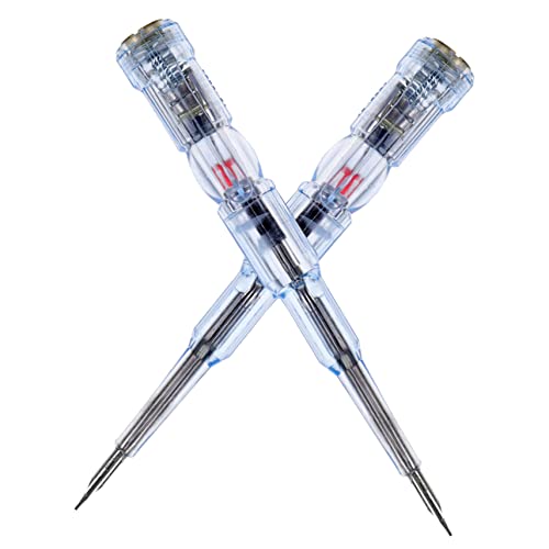 Gadpiparty 2 Stücke Elektrischer Teststift Hochsensitiver Spannungsprüfer mit LED Anzeige für Stromkreisprüfung Kompakt und Tragbar für Heimwerker und Elektriker Gadpiparty 2 Stücke Elektrischer Teststift Hochsensitiver Spannungsprüfer mit LED Anzeige für Stromkreisprüfung Kompakt und Tragbar für Heimwerker und Elektriker von Gadpiparty