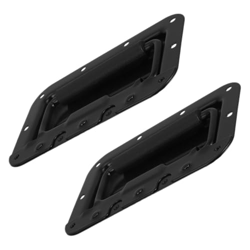 Gadpiparty 2 Stück Federbelasteter Robuster Spring Loaded Griff Schwarz Versenkbar Langlebig und Einfach zu Montieren für Werkzeugkisten Schränke Koffer und Vielseitige Küchen Hardware von Gadpiparty