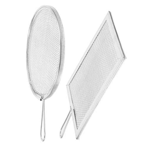 Gadpiparty 2 Stück Gartensieb Für Erde Sandsieb Bodensiebsieb Sichter Für Steine Glasur Sieb Keramik Gartensiebe Silver Rostfreier Stahl von Gadpiparty