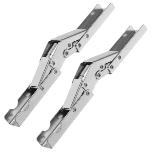 Gadpiparty 2 Stück Gedämpfte Hydraulische Scharniere Verriegelungsscharniere Türmontage Rack Versteckte Schrankscharniere Boote Halterung Küchenschrank Wandhalterungen von Gadpiparty