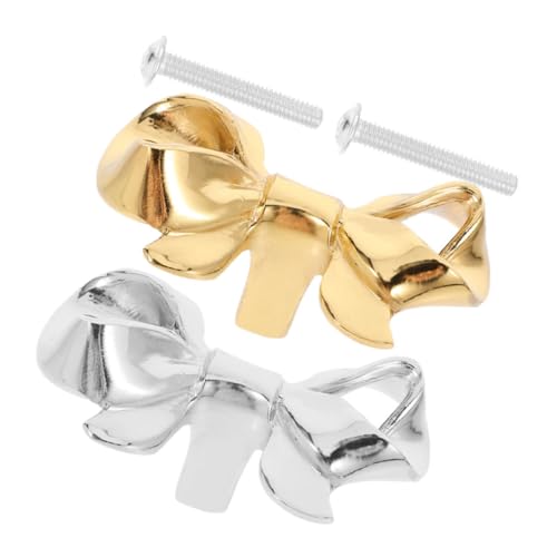 Gadpiparty 2 Stück Goldene Schrankknöpfe mit Schleifenform aus Robustem Messing Single hole design für Einfache Montage Dekorative Vintage griffe für Kommode Kleiderschrank Küche und Gadpiparty 2 Stück Goldene Schrankknöpfe mit Schleifenform aus Robustem Messing Single hole design für Einfache Montage Dekorative Vintage griffe für Kommode Kleiderschrank Küche und von Gadpiparty